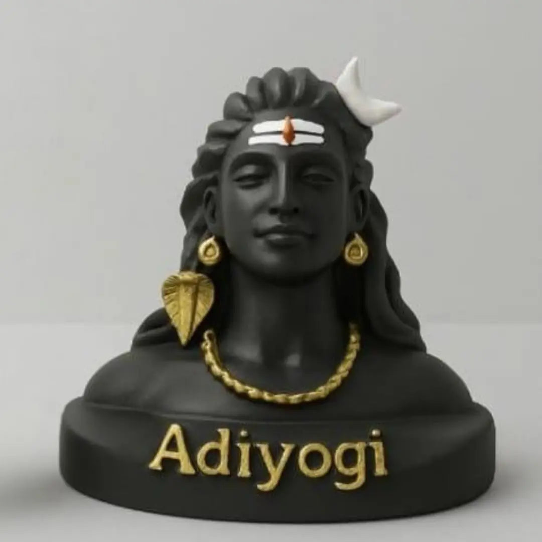 Adiyogi Shiva Idol with Pyrite Crystal Tree – Prosperity, Protection & Spiritual Décor Combo