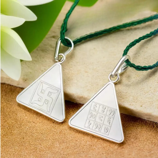 Budh Yantra Silver Locket | Wisdom, Clarity & Prosperity