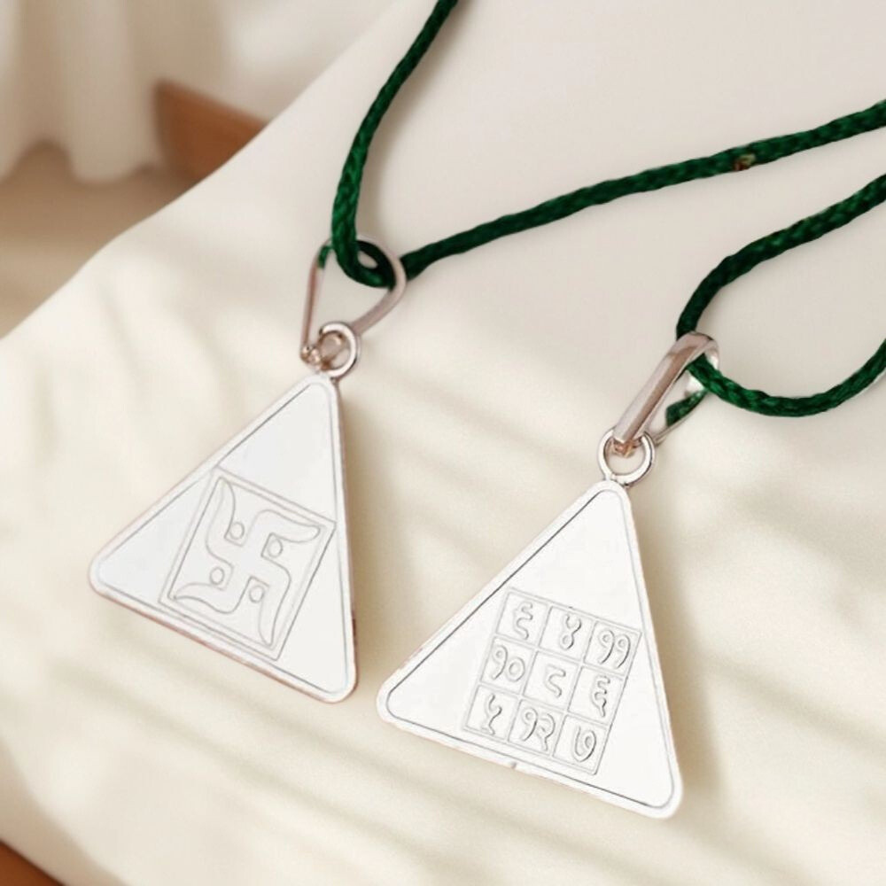 Budh Yantra Silver Locket | Wisdom, Clarity & Prosperity