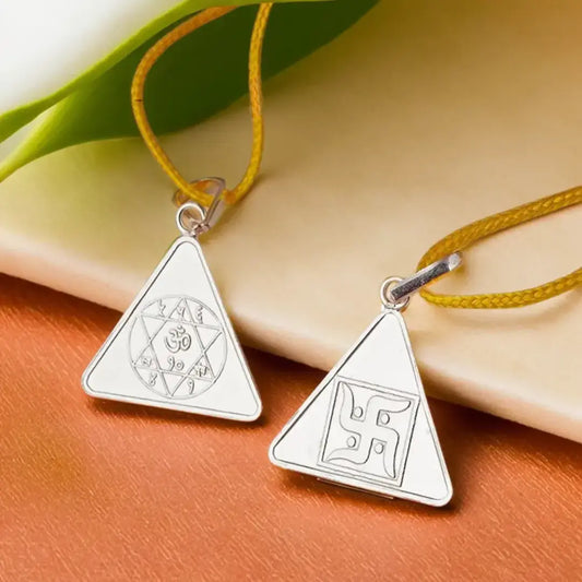 Gayatri Yantra Silver Locket | Divine Energy & Spiritual Protection