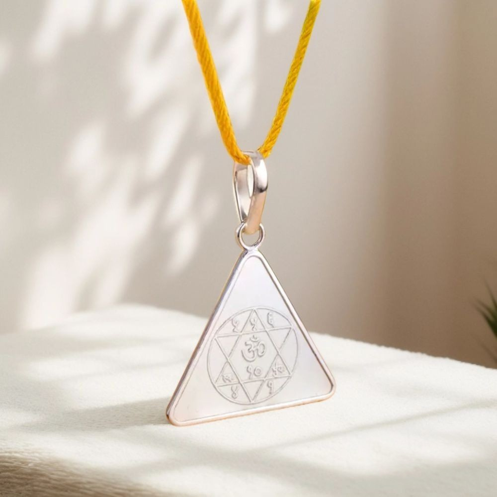 Gayatri Yantra Silver Locket | Divine Energy & Spiritual Protection