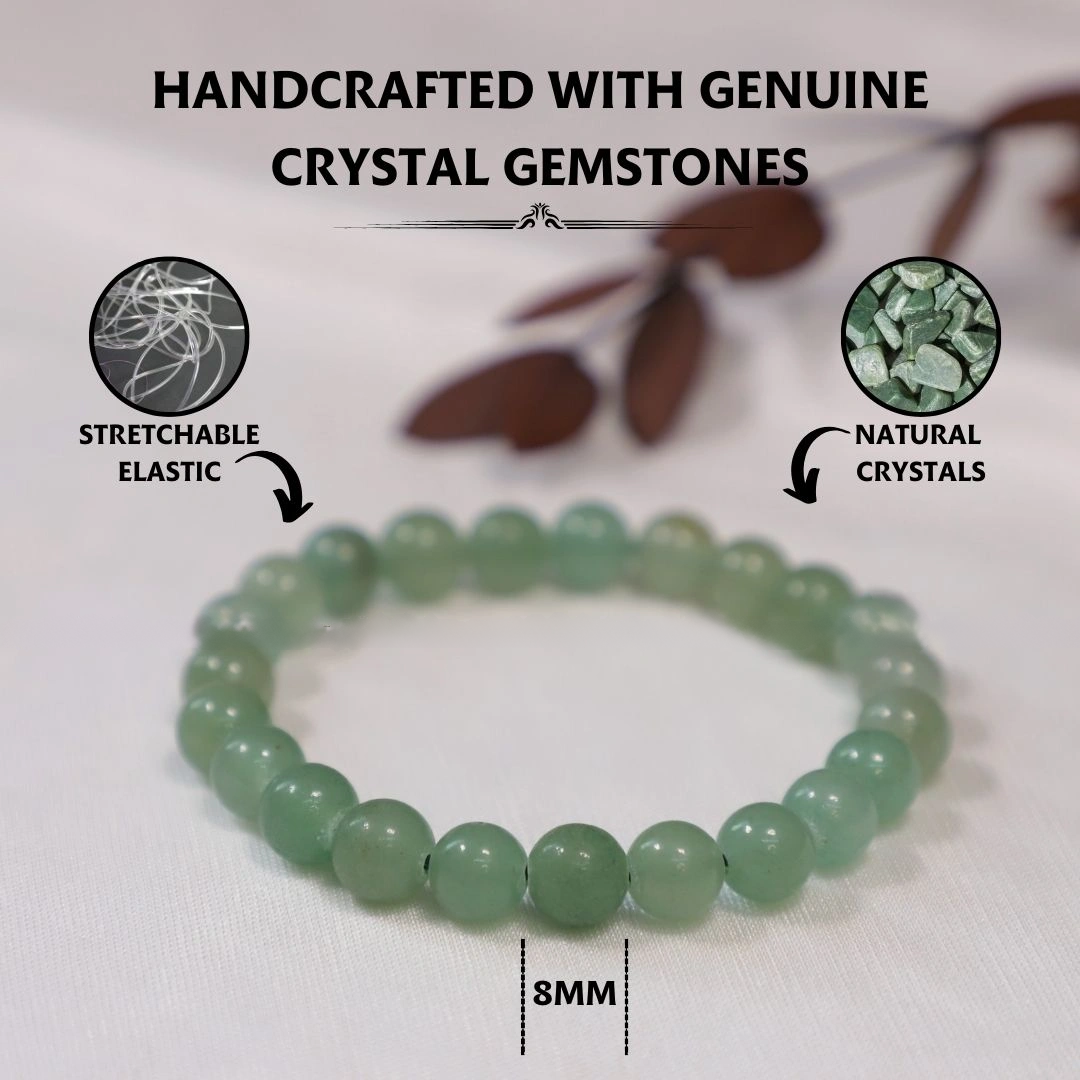 Premium Wood Crystal Bracelet Diamond Cut 8mm