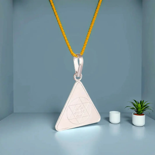 Maa Saraswati Yantra Silver Locket | Wisdom, Knowledge & Positive Energy