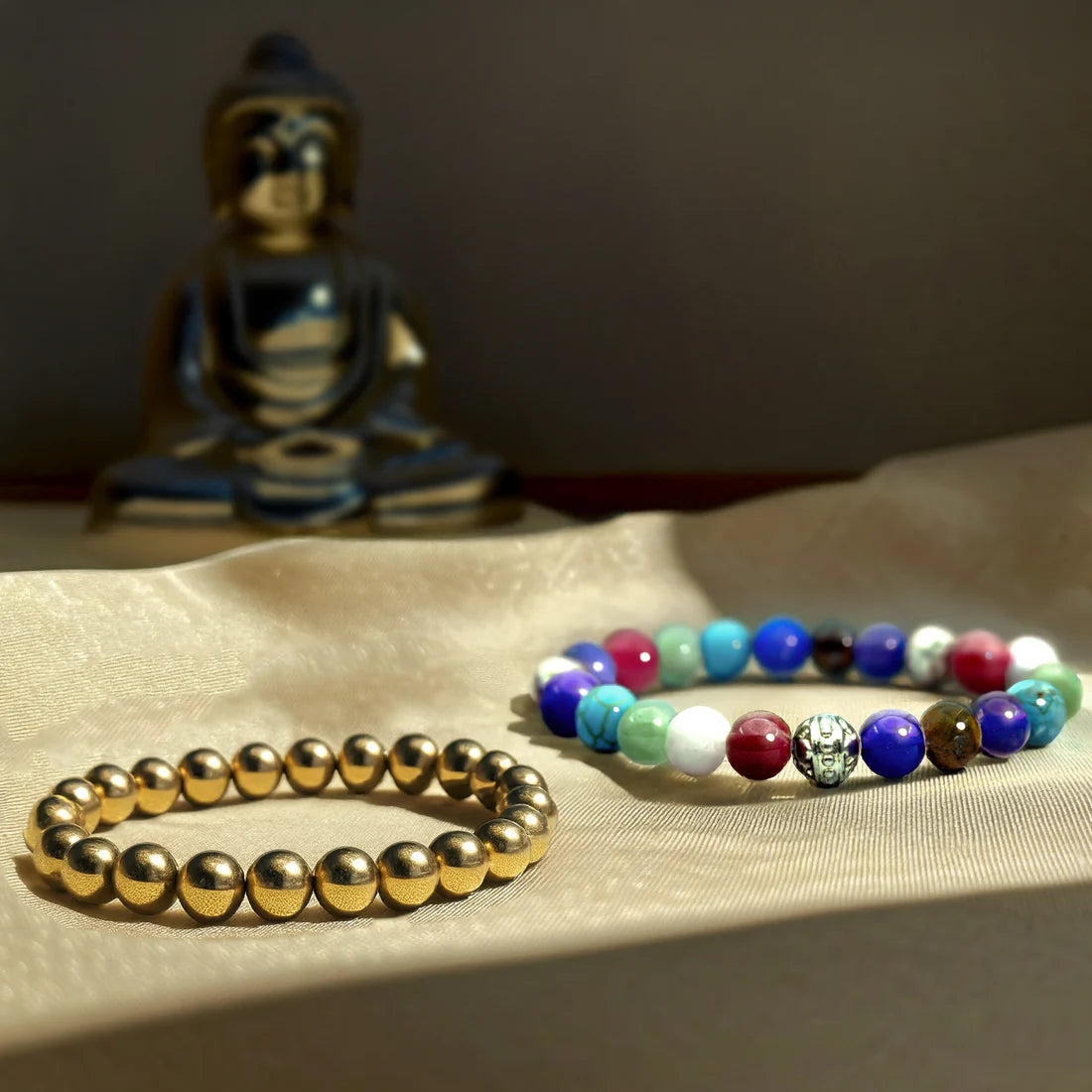 Money & Health Combo – Wealth Attraction & Well-Being Bracelet Set