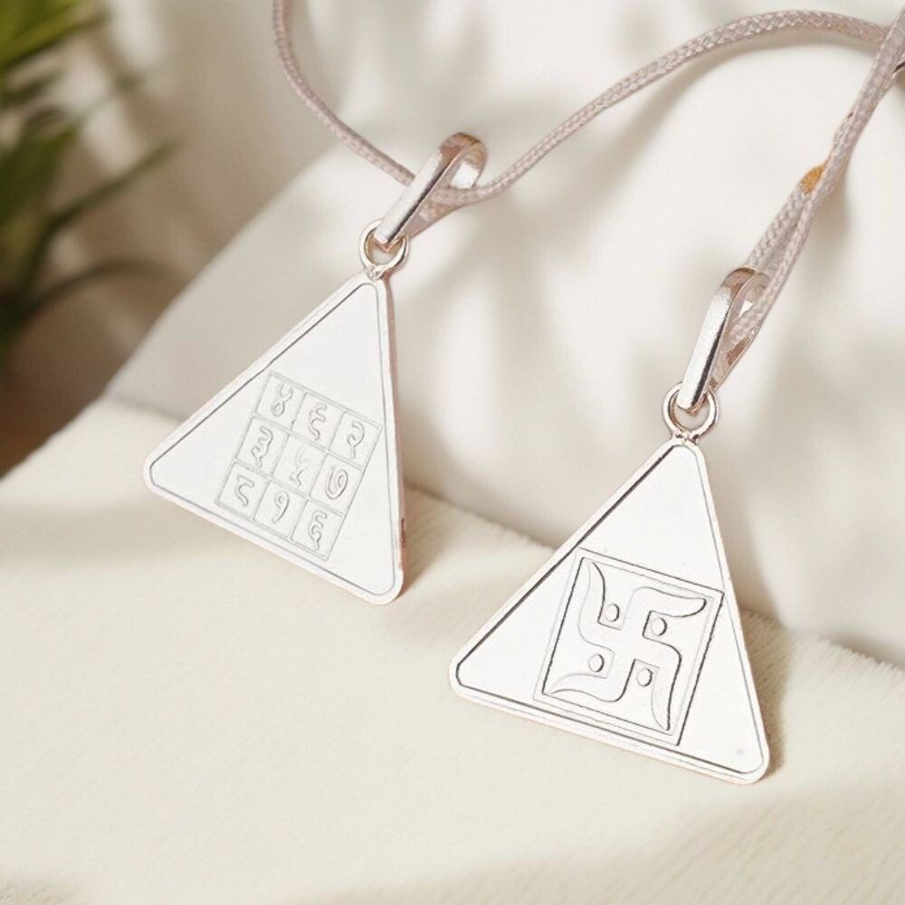 Pyra Yantra Silver Locket | Balance, Energy & Spiritual Protection