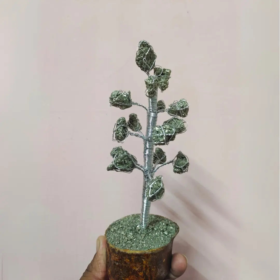 Adiyogi Shiva Idol with Pyrite Crystal Tree – Prosperity, Protection & Spiritual Décor Combo