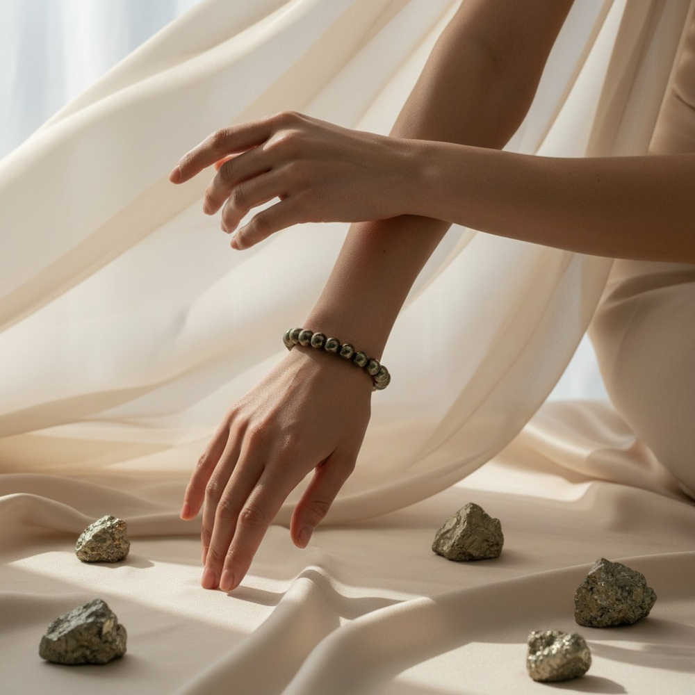 Raw Pyrite Bracelet