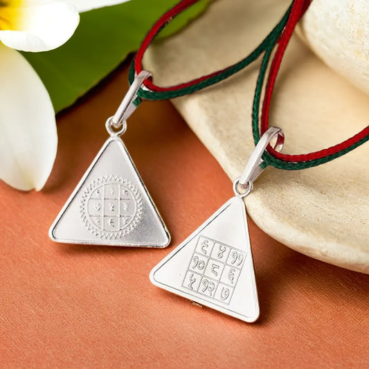 Surya Budh Yantra Silver Locket | Energy, Wisdom & Prosperity