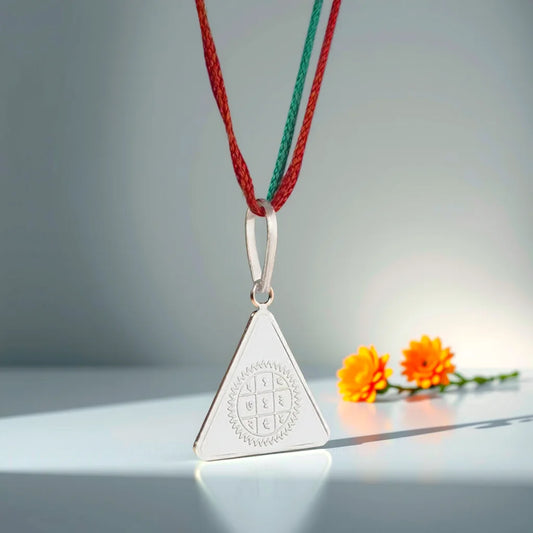Surya Budh Yantra Silver Locket | Energy, Wisdom & Prosperity