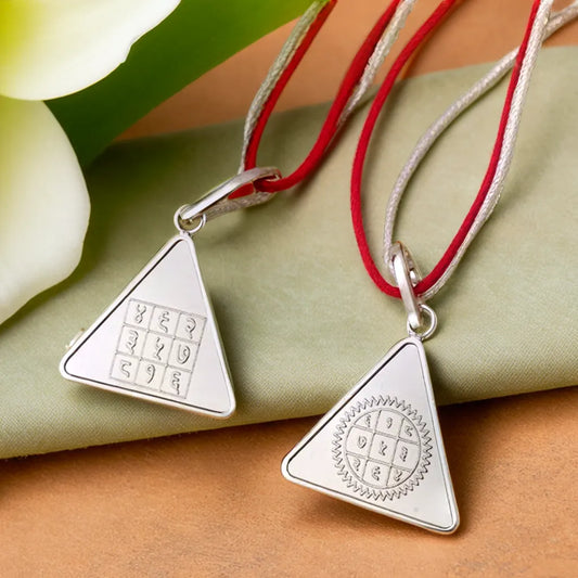 Surya Pyra Yantra Silver Locket | Strength, Success & Positive Energy