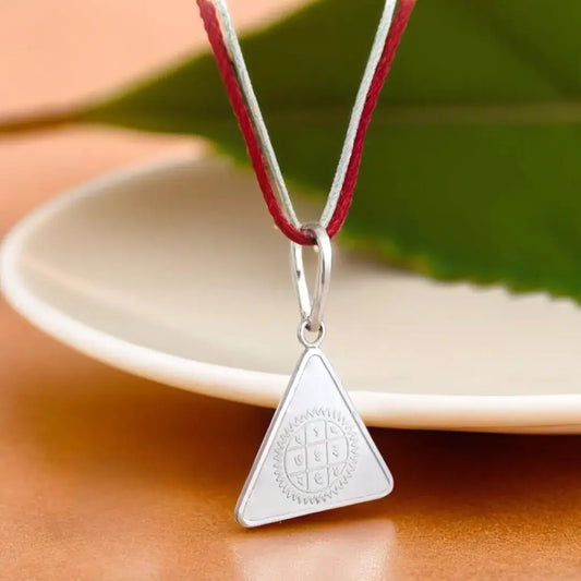 Surya Pyra Yantra Silver Locket | Strength, Success & Positive Energy