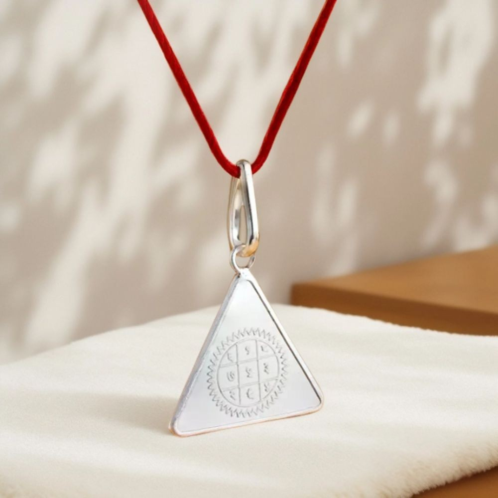 Surya Yantra Silver Locket | Power, Prosperity & Positive Energy