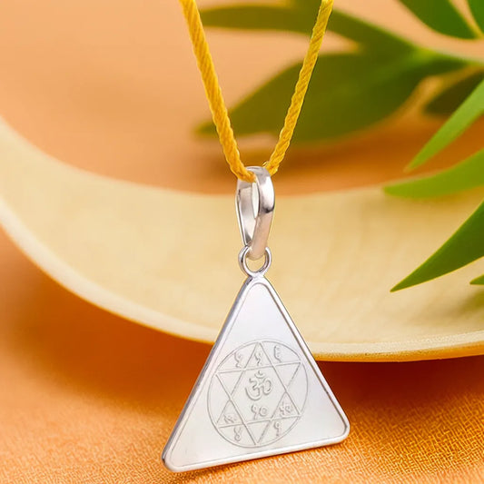Gayatri Yantra Silver Locket | Divine Energy & Spiritual Protection