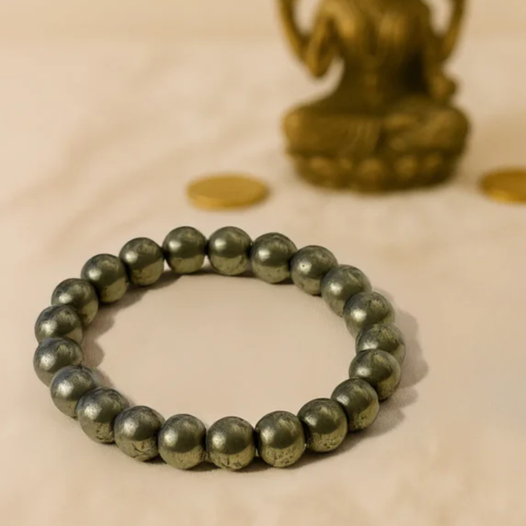 Raw Pyrite Bracelet | Wealth, Protection & Confidence