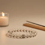 Clear Quartz Crystal Bracelet with Buddha Charm