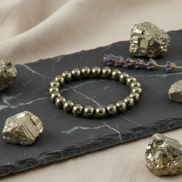 Raw Pyrite Bracelet