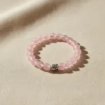 Rose Quartz Bracelet with Buddha Head - Image 2