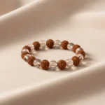Rudraksha and Crystal Bracelet