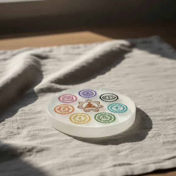 Selenite Charging Plate – Cleanse & Recharge Crystals and Bracelets