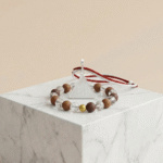 Surya Pyra Yantra Pure Silver Locket & Wood Crystal Bracelet Combo