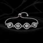 Crystal Cubic Zirconia Bangle Bracelet Set for Women - Image 4