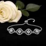 Crystal Cubic Zirconia Bangle Bracelet Set for Women - Image 3