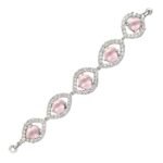 Pink Quartz Crystal Bracelet