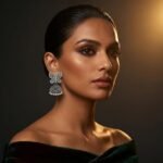 Traditional Butterfly Oxidised Silver Jhumkas - Image 2